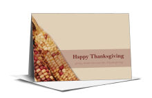 Just Corn Thanksgiving Note Card 5x3.5